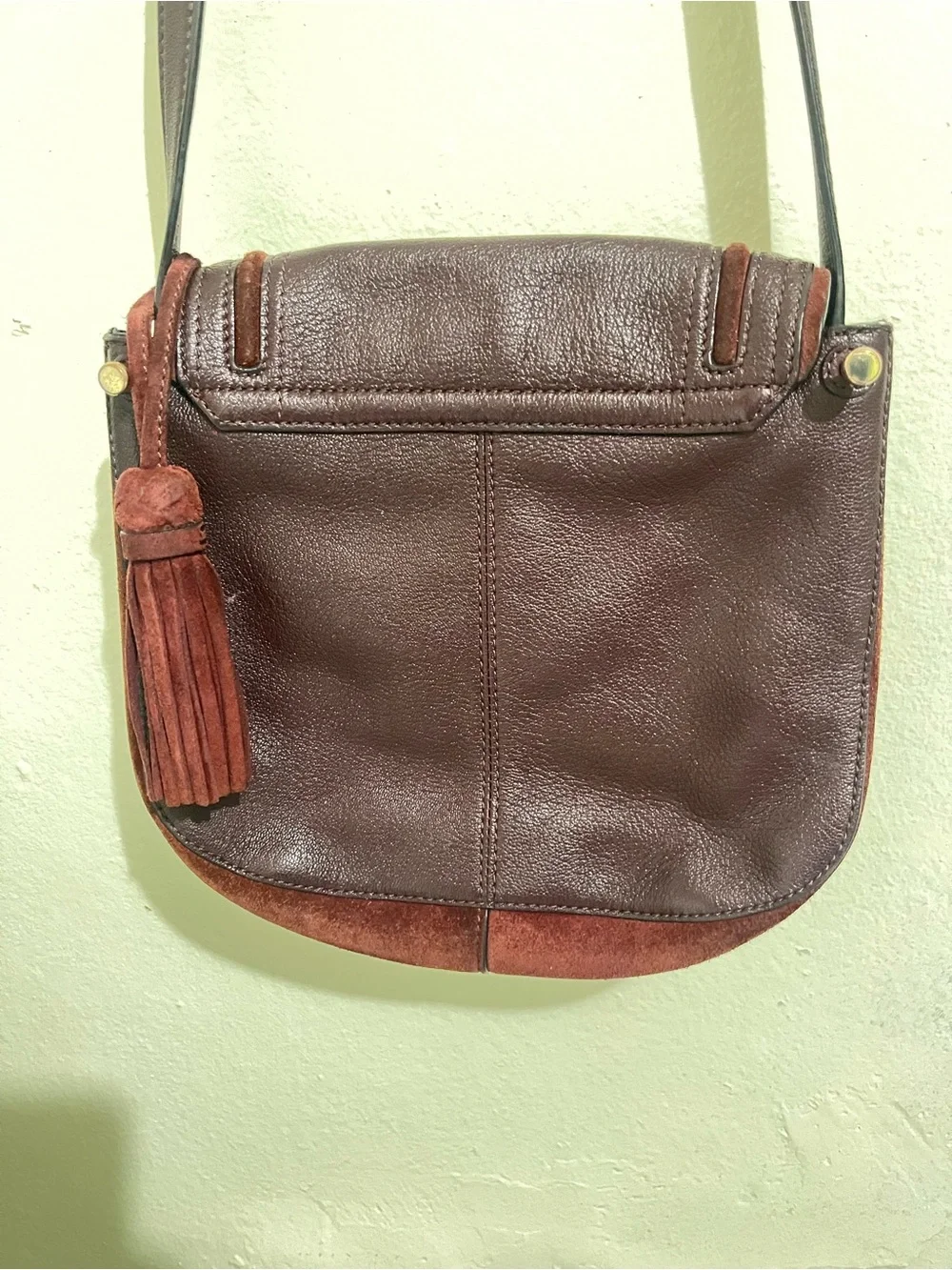 kate spade New York Pratt Rianne Leather Crossbody Bag in Deep Burgundy